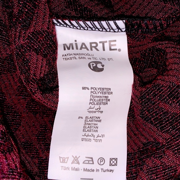 Miarte woman’s burgundy, dress size 1. - Picture 8 of 9